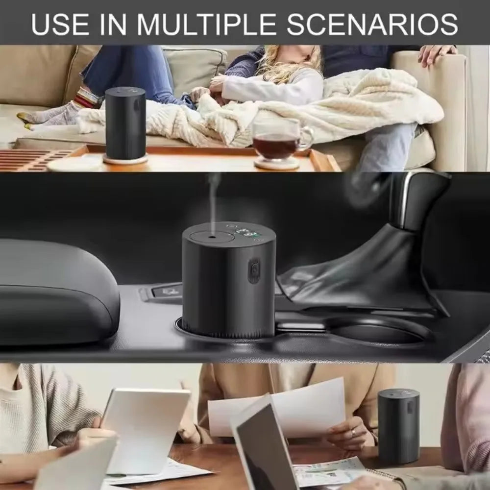 Portable Oil Diffuser Aroma Diffuser Car Air Freshener Electric Essential Oil Diffuser Mini Humidifier Scent Machine For Home