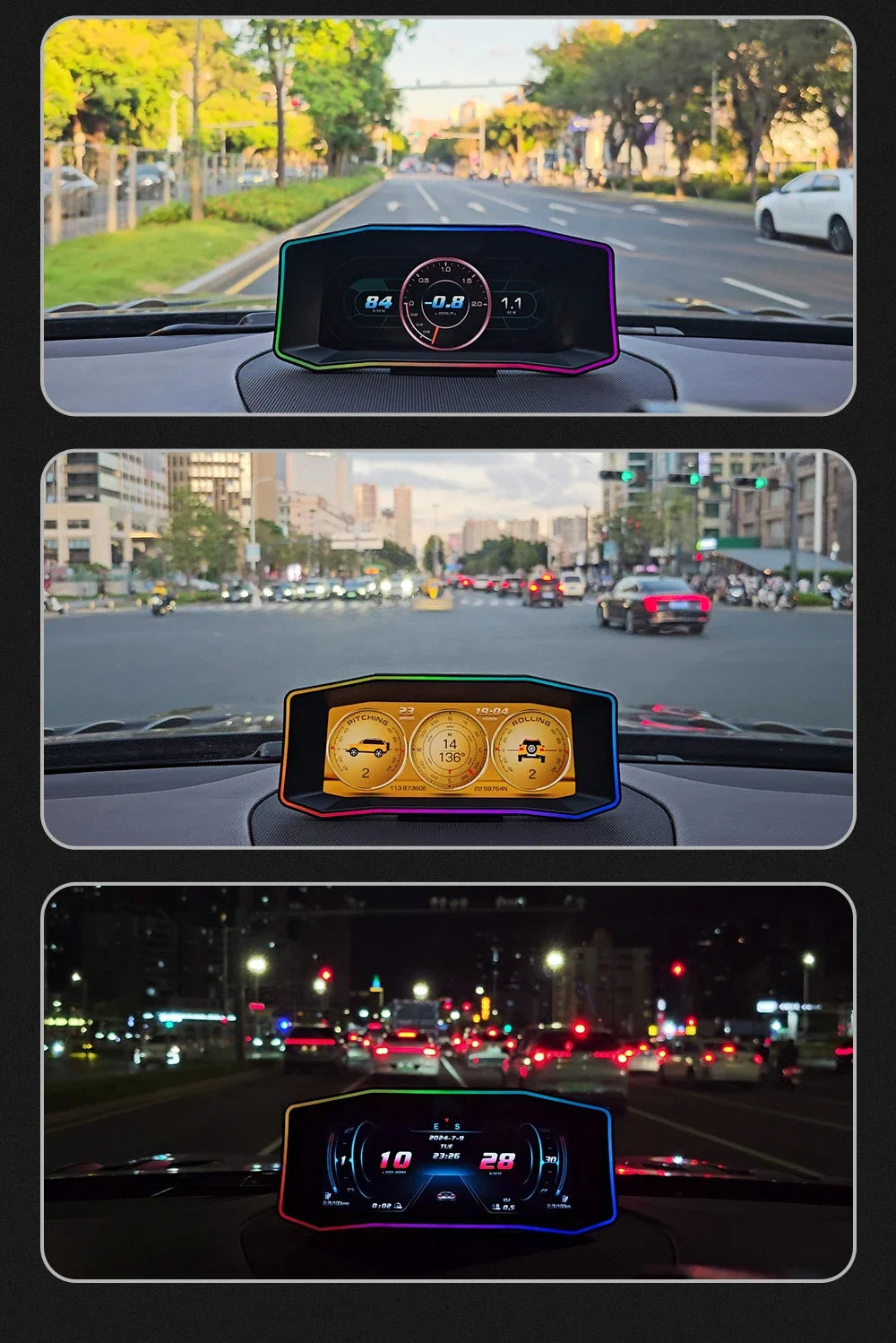 Newest P4 Car OBD2 Head Up Display For HUD On Board Computer Digital Overspeed Alarm Universal Auto Electronic Accessories Smart