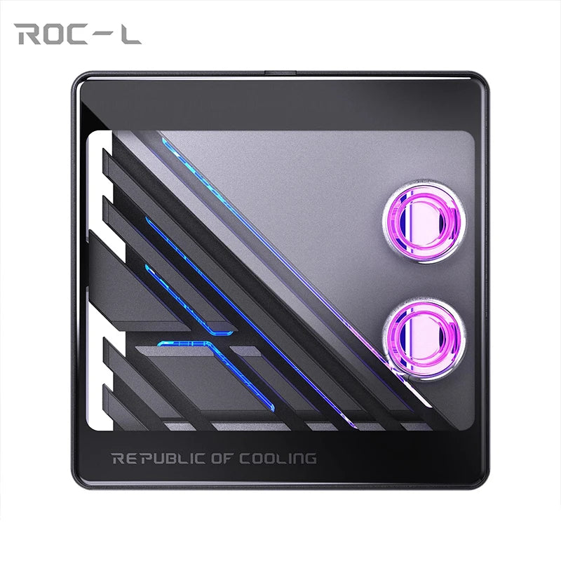 BOOO ROC-L Split Copper CPU Water Block 0.08mm Waterway, Metal Curved Tempered Glass For AMD AM4 AM5/Intel 1700-1800 , 5V ARGB