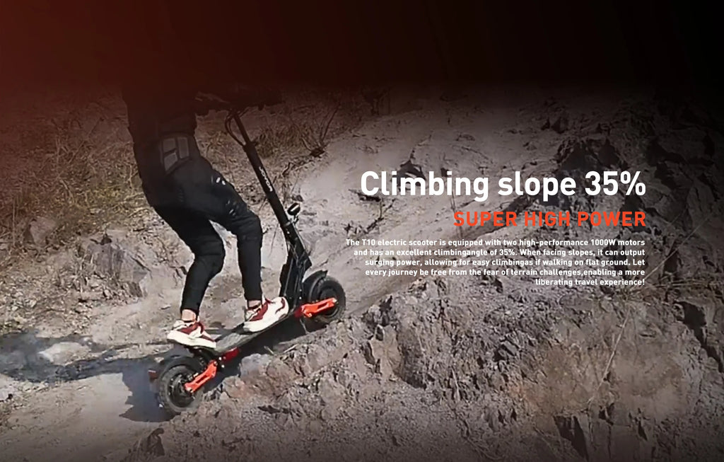 JOYOR T10 Electric Scooter 2000W Dual Motor 60V 18Ah 10" Off-Road E-Scooter 37mph Foldable Adult Scooter US Warehouse 2-3 Days