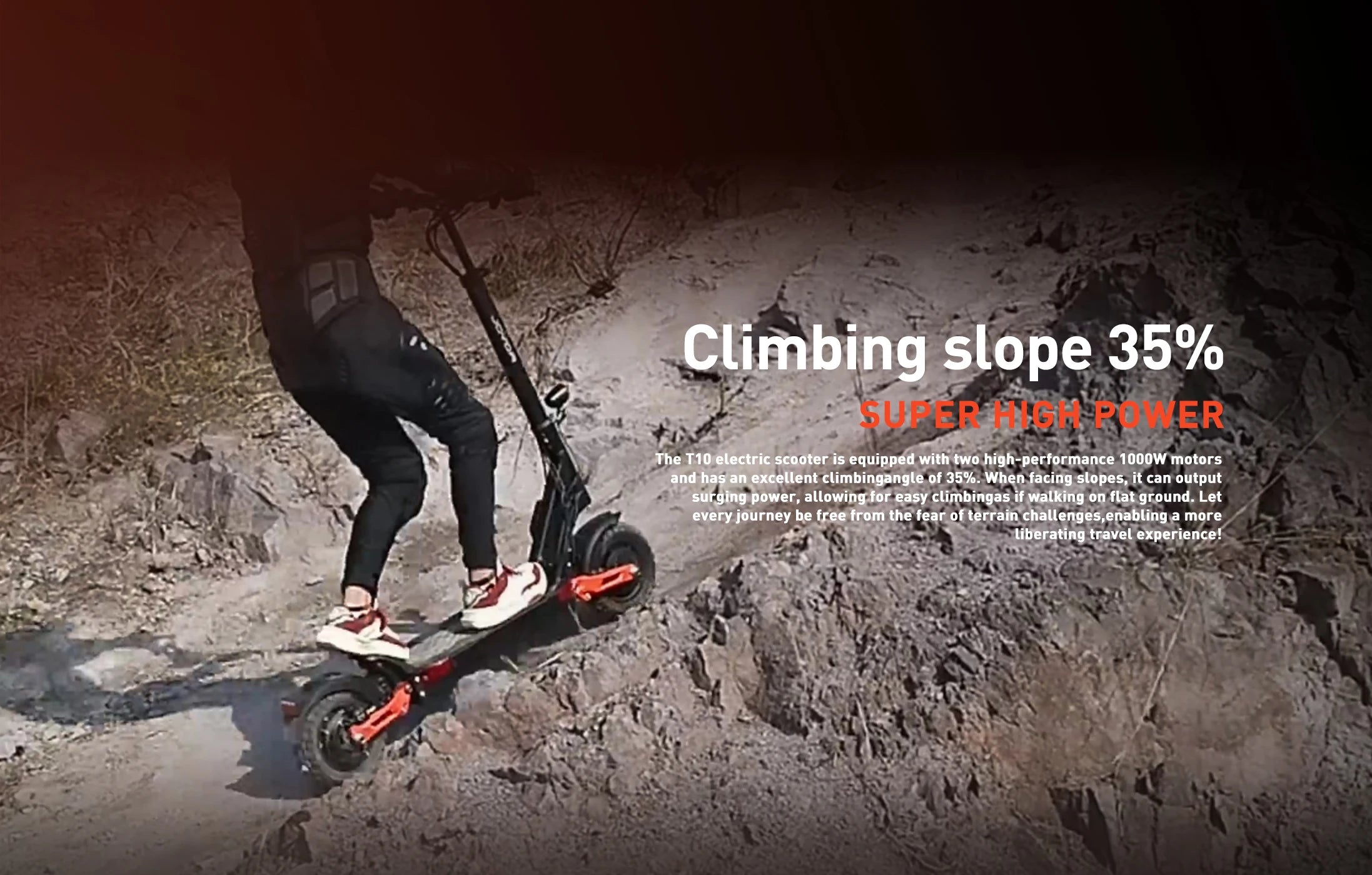 JOYOR T10 Electric Scooter 2000W Dual Motor 60V 18Ah 10" Off-Road E-Scooter 37mph Foldable Adult Scooter US Warehouse 2-3 Days