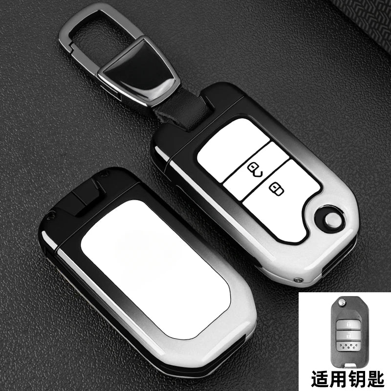 Car Key Fob Pocket Cover Case For Honda Civic CR-V HR-V Accord Jade Crider Odyssey 2015- 2018 Remote Protector Accessories