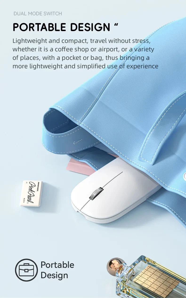 New Wireless Mouse Type-C Charging Silent Click Portable Office Ergonomic Laptop Universal Lightweight Office Game No-Noise 2026