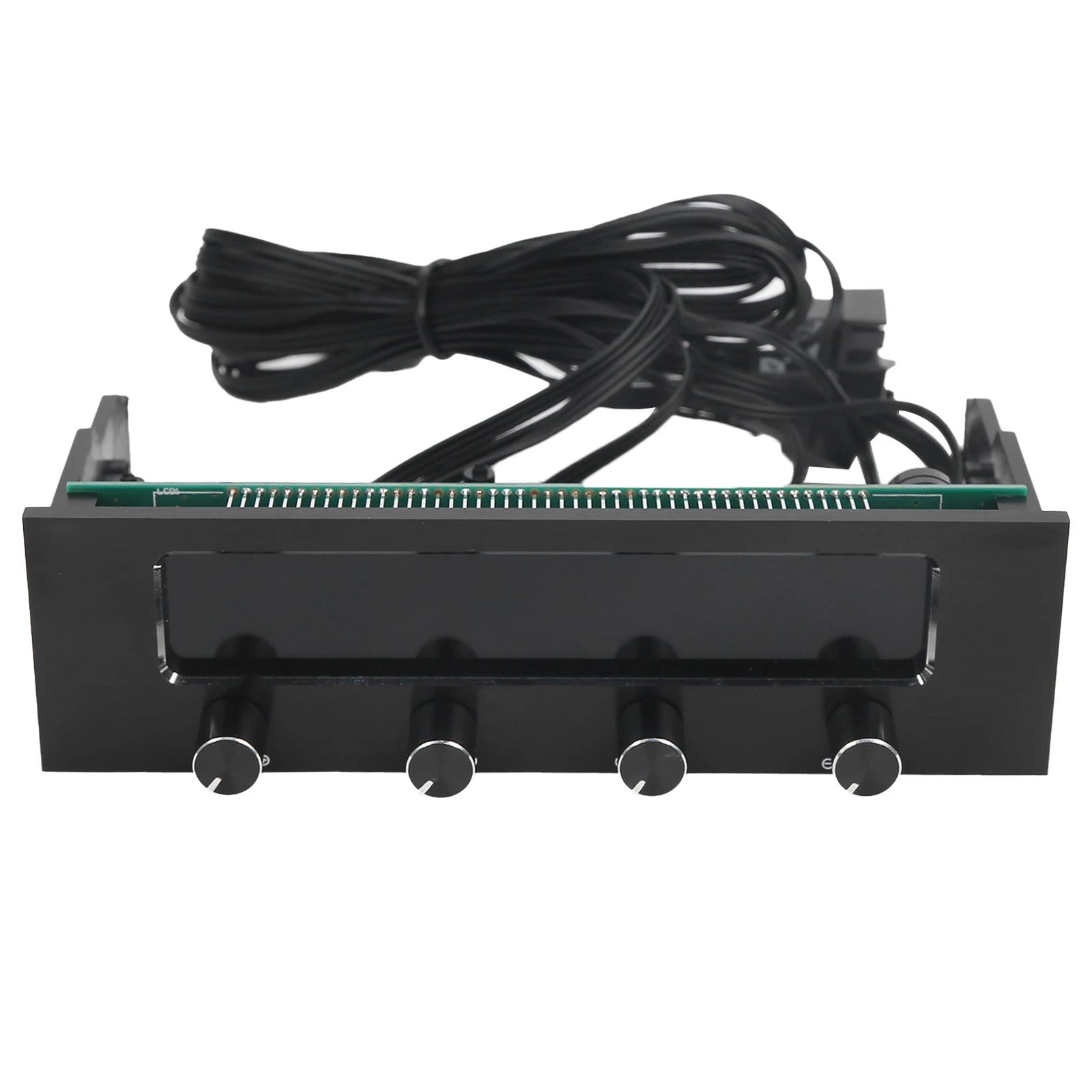 CPU Fan Controller Fan Controller STW‑6041 Fan Controller for Computer CPU Multifunctional 4-Channel Front Panel LCD Display