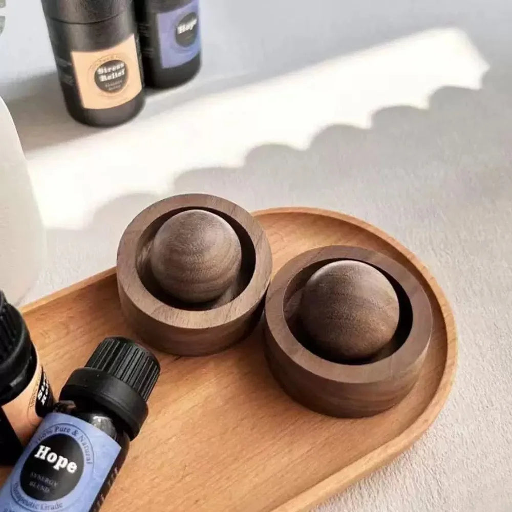 Wooden Essential Oil Diffusers - Spherical Design Natural Fragrance Dispersion Bedroom Decor Diffuser for Room Bedroom Fragrance