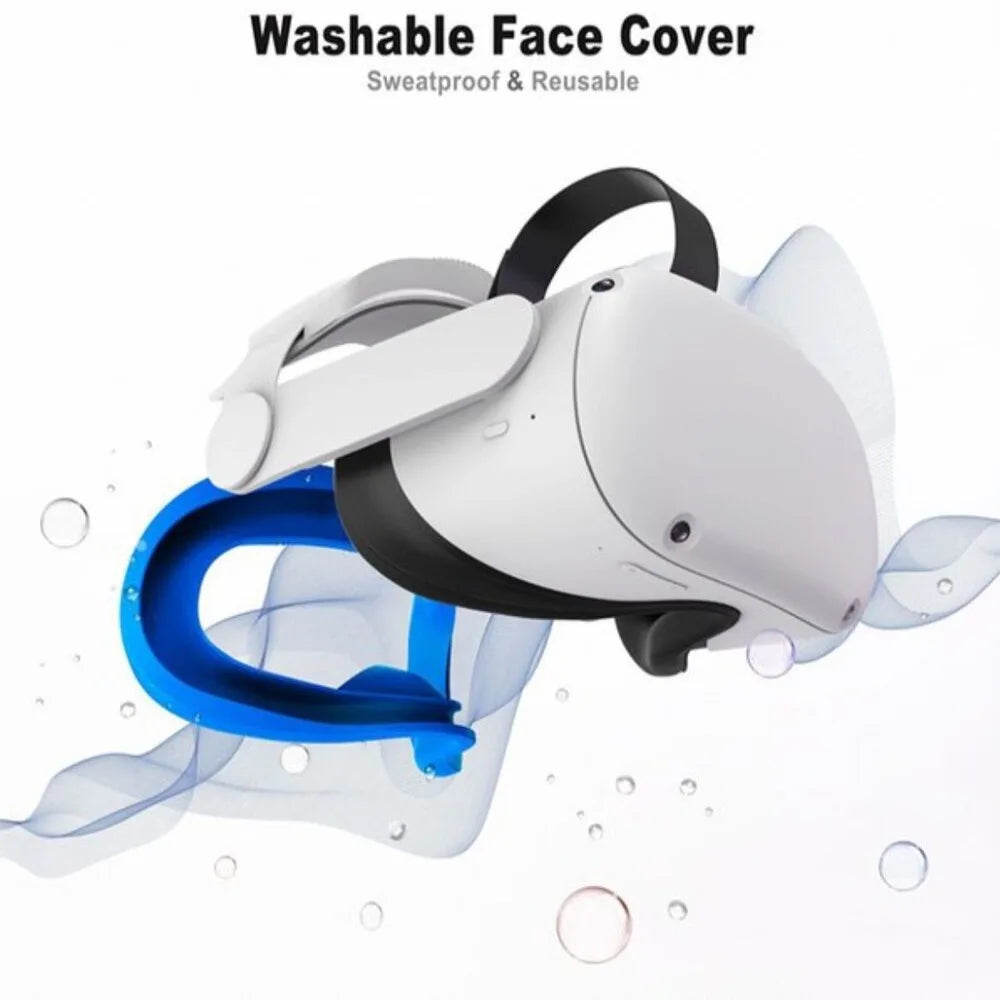 VR Headset Face Silicone Cover Cushion Soft Pads For Oculus Quest 2 VR Accessories