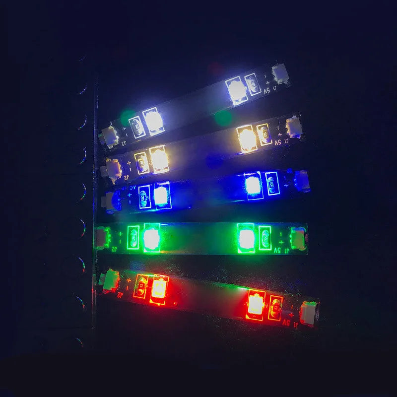 LYBMTWF 10 pieces of LED flexible light strips,,powered by Usb,DIY lighting accessories, Light up your blocks