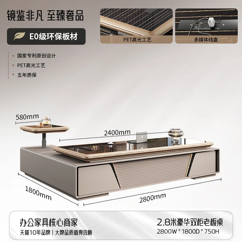 Bedroom Computer Office Desk Cheap Computer Gaming Drawer Conference Office Desk Reception Space Saving Tavolo Office Furniture