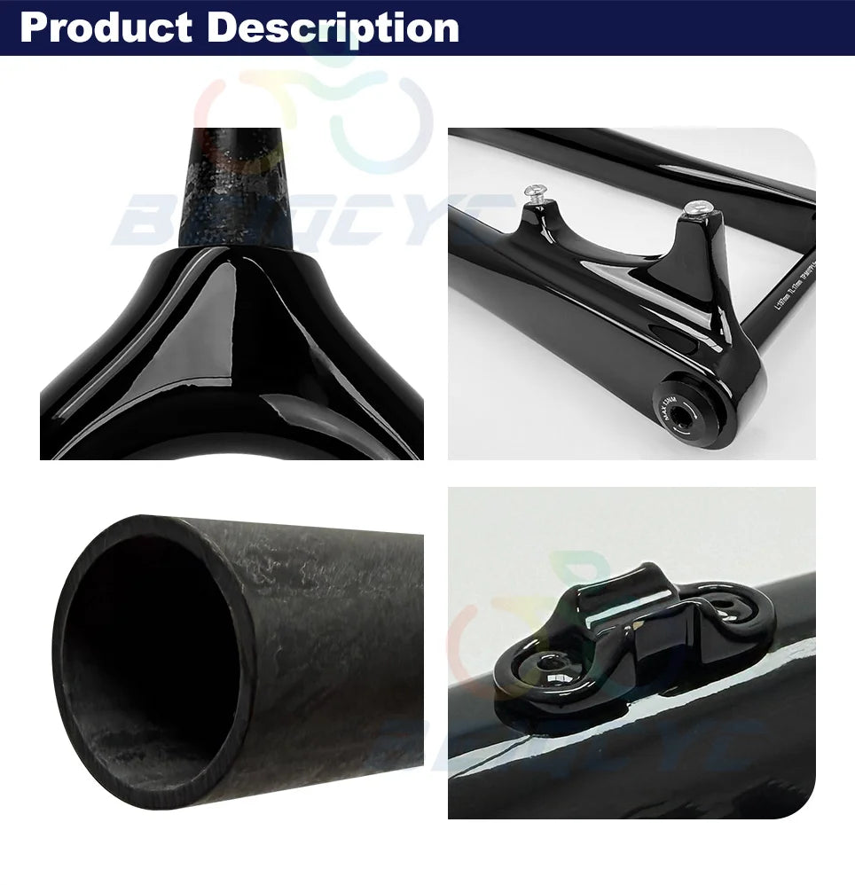 26ER Carbon FAT Bike Fork  Thru Axle 150*15MM Fat bike Snow 5.0 Tire Snow Fork Bicycle Front Fork Rigid