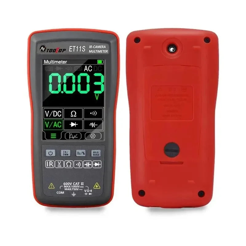 TOOLTOP ET11S 24x32 Thermal Imager 2.8 Inch Thermal Imaging Camera AC DC 4000 Counts Multimeter -40~300℃ Temperature Measurement