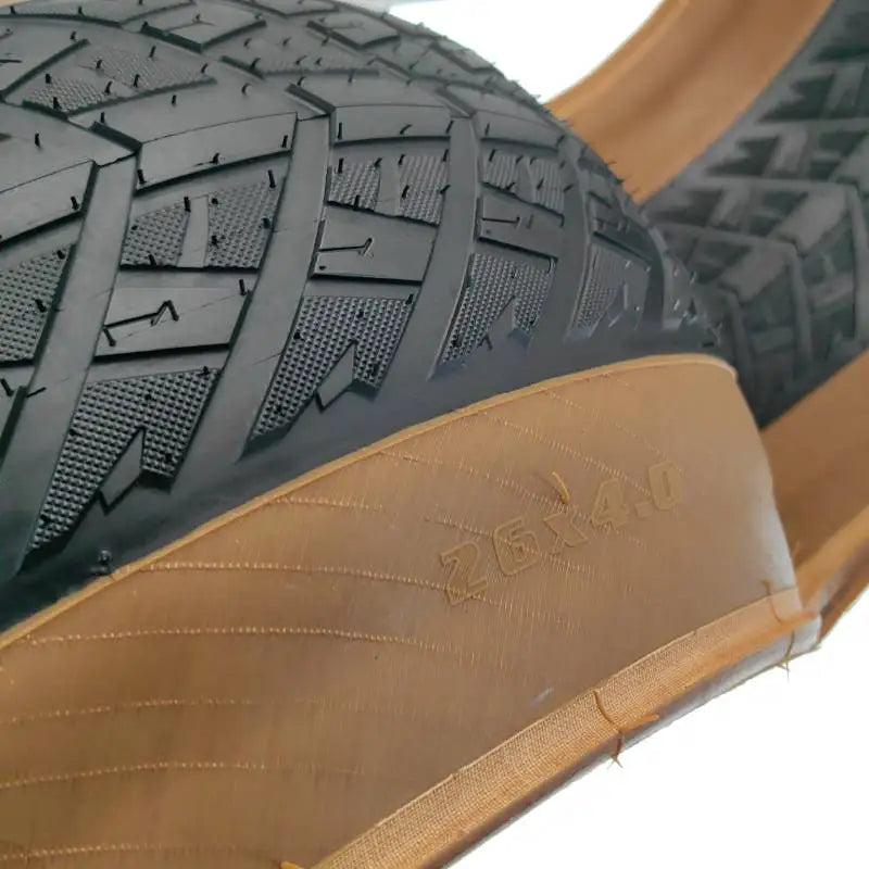 New JILUER 26x4.0 Bicycle Tire Snow bike Half Bald Bike Fat 26 Inch Folding Tire Cycling Road Beach Electric 60TPI Bicycle Parts
