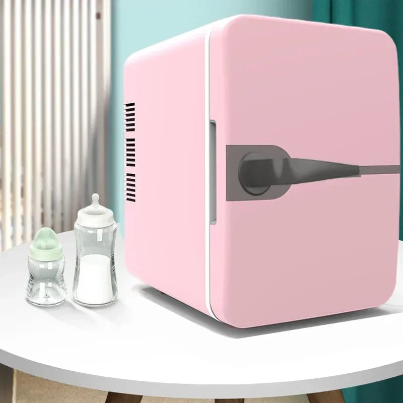 6L Car Mini Fridge Beauty Cosmetics Mask Makeup Skincare Refrigerator Semiconductor USB Heated Cooling Dormitory Refrigerator