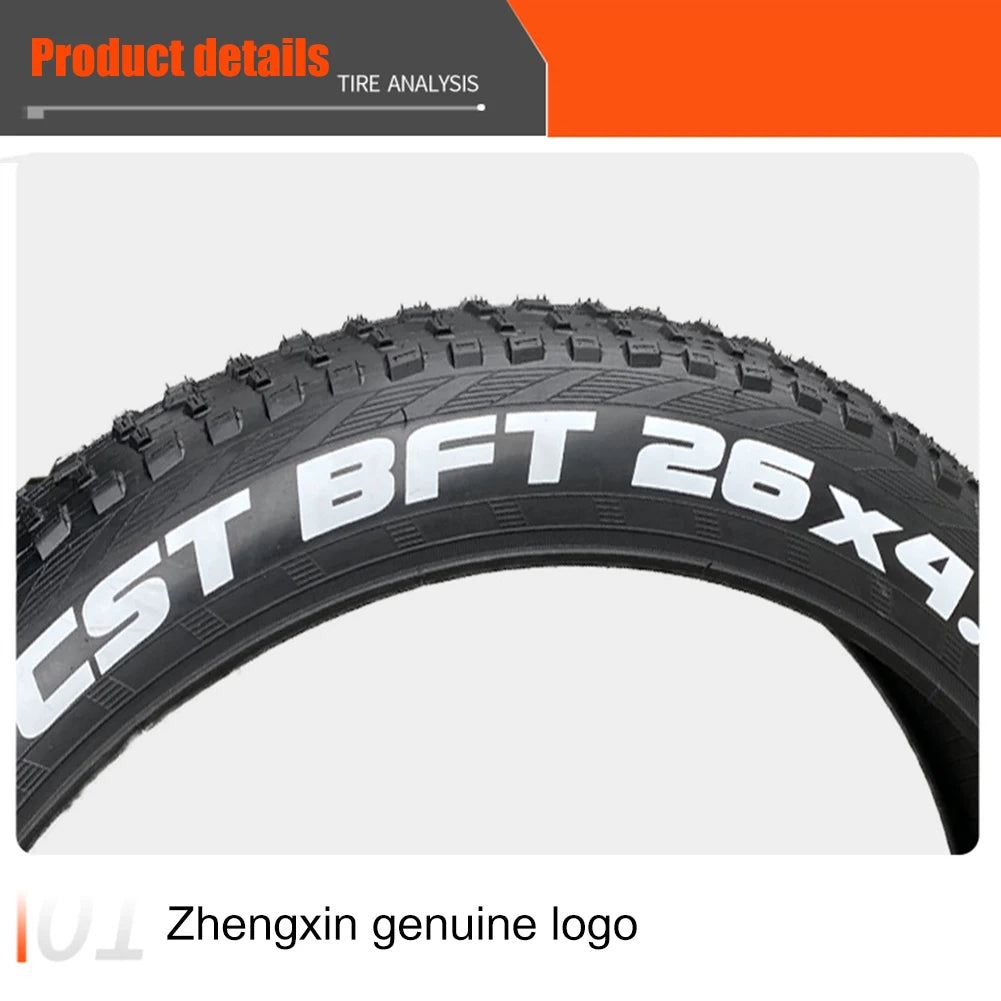 CST 26x4.0 City Fat Snow Bike Tire - Durable, Anti-Skid Rubber for Beach Biking