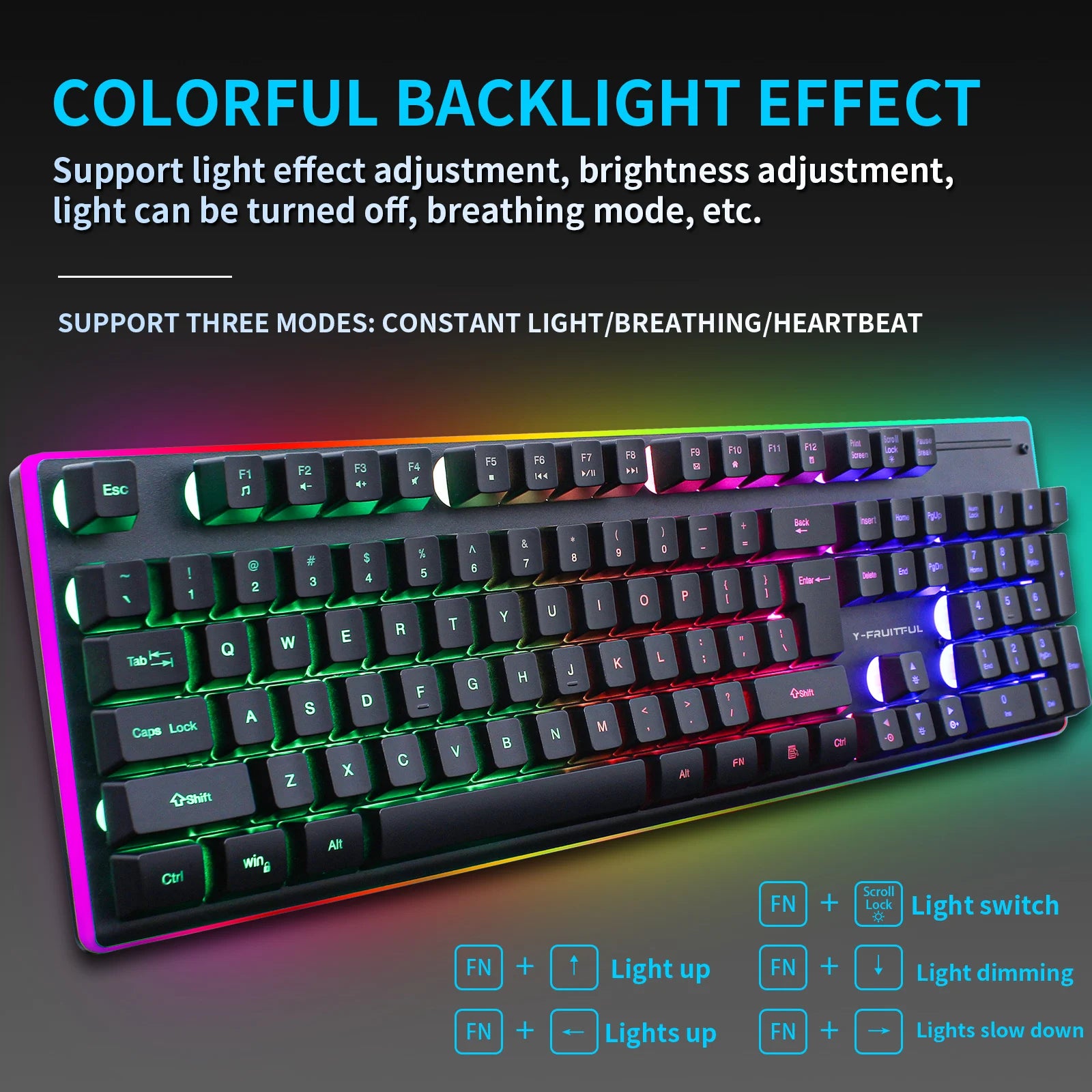 104 Keys RGB Computer Ergonomic Gamer Keyboard Mouse Wireless USB Rechargeable Gaming Mechanical Keyboard And Mouse Set Combos