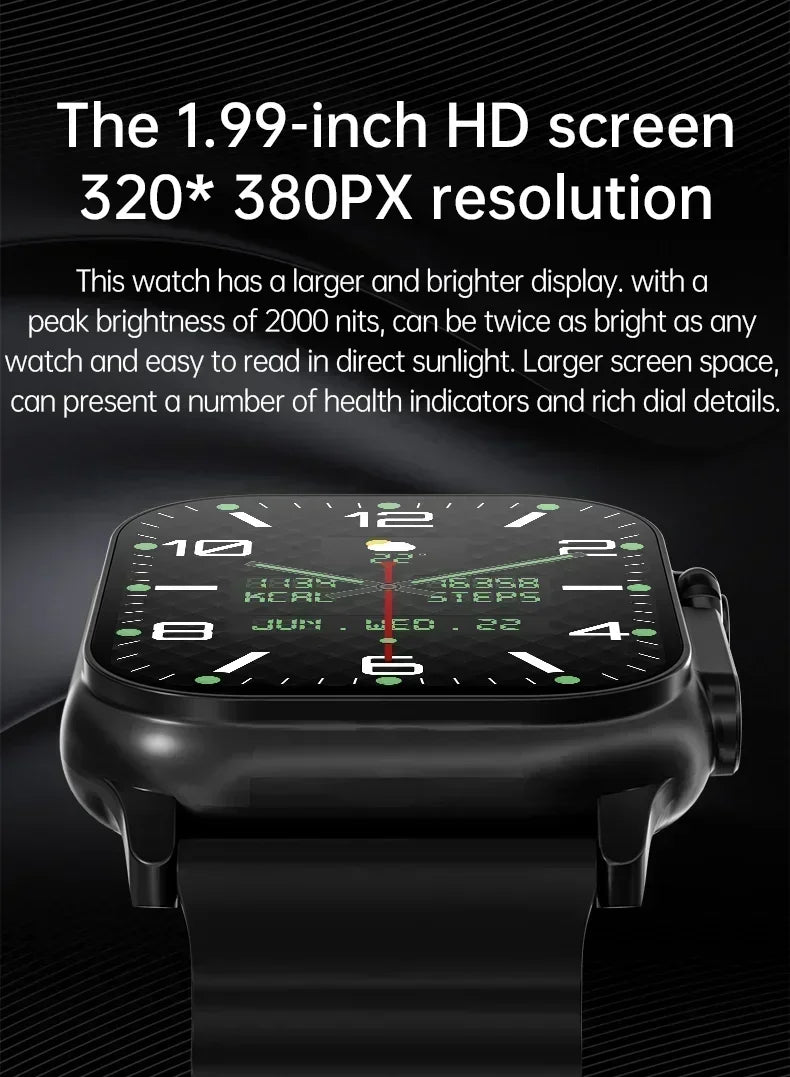 Watch 10 Smart Watch AMOLED Screen NFC Compass Fitness Clock Health Monitor Waterproof Wireless Call Watches for Men Women