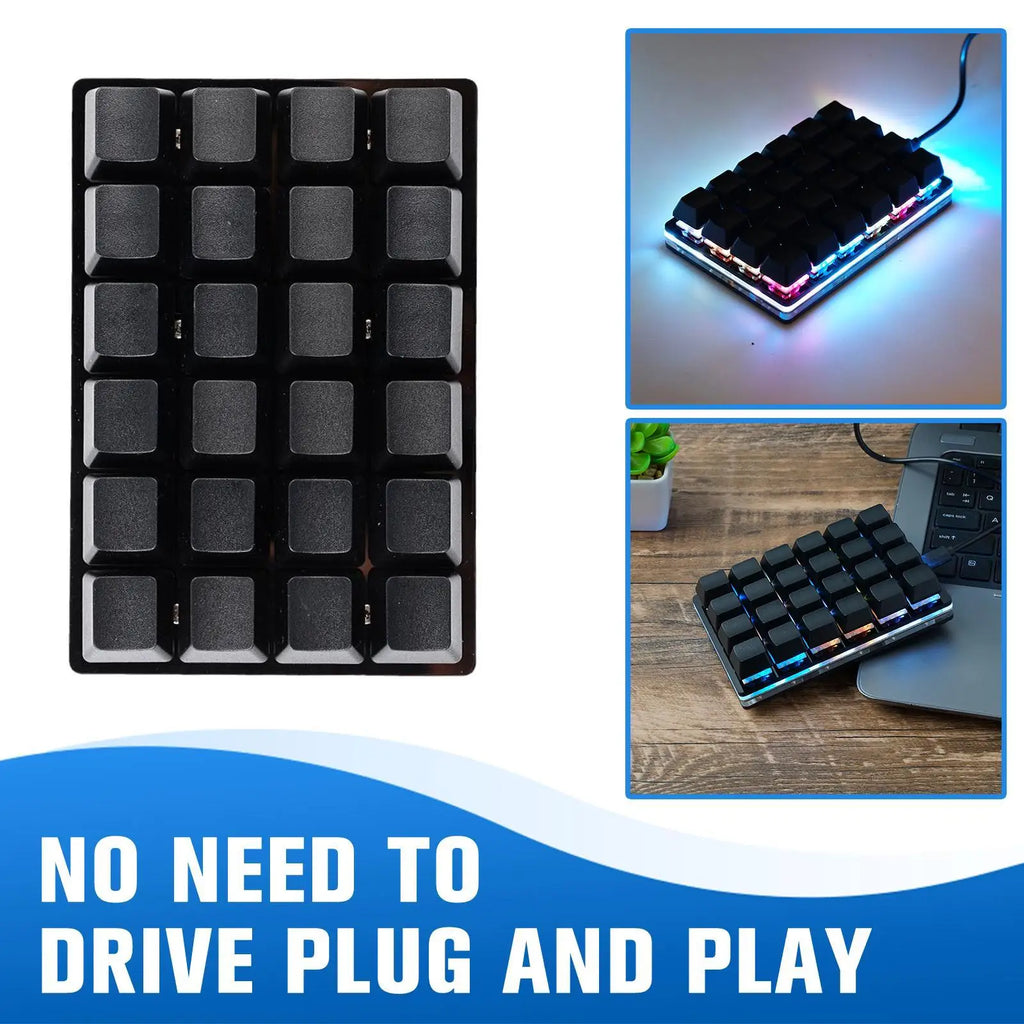 Mini USB Custom Mechanical Keyboard 2/3/4/6/9/12/16/24 Keys Gaming Keyboard Sayo Device Shortcut Programmable Keypad Keys Macro