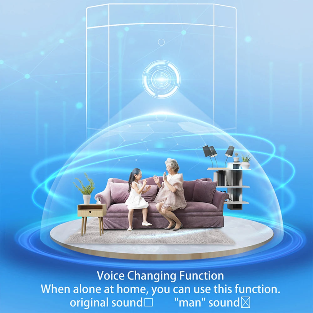 WiFi Wireless Video Doorbell IR Night Vision Doorbell Camera Smart Door Bell for Home Security Alarm System