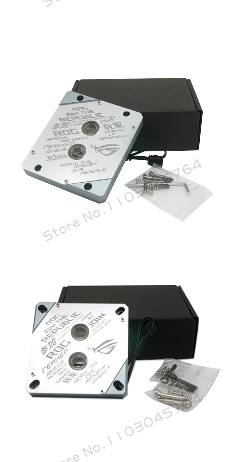 Mirror CPU Water Block 1700 Surface ROG 5V MB RGB SYNC Watercooler LGA1700 AM4 AM5 Platform Customized Available