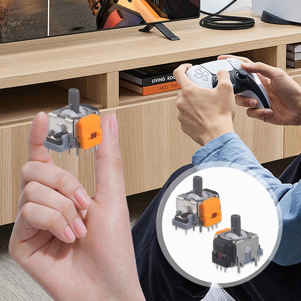 10/2PCS Hall Electromagnetic Joystick High Precision No Drifting Hall Effect Thumb Stick Joystick Rocker Module for PS4/PS5/Xbox