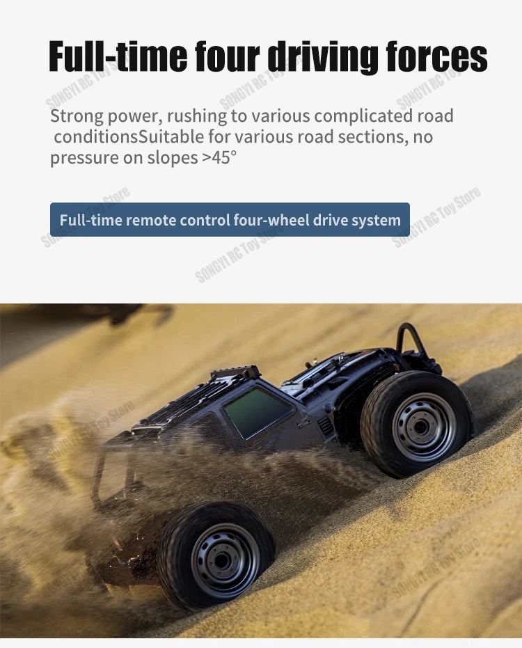 1:16 80km/h Brushless RC Drift Car With LED Lights 4WD Electric High Speed Racing Remote Control Monster Truck for Kids Adults