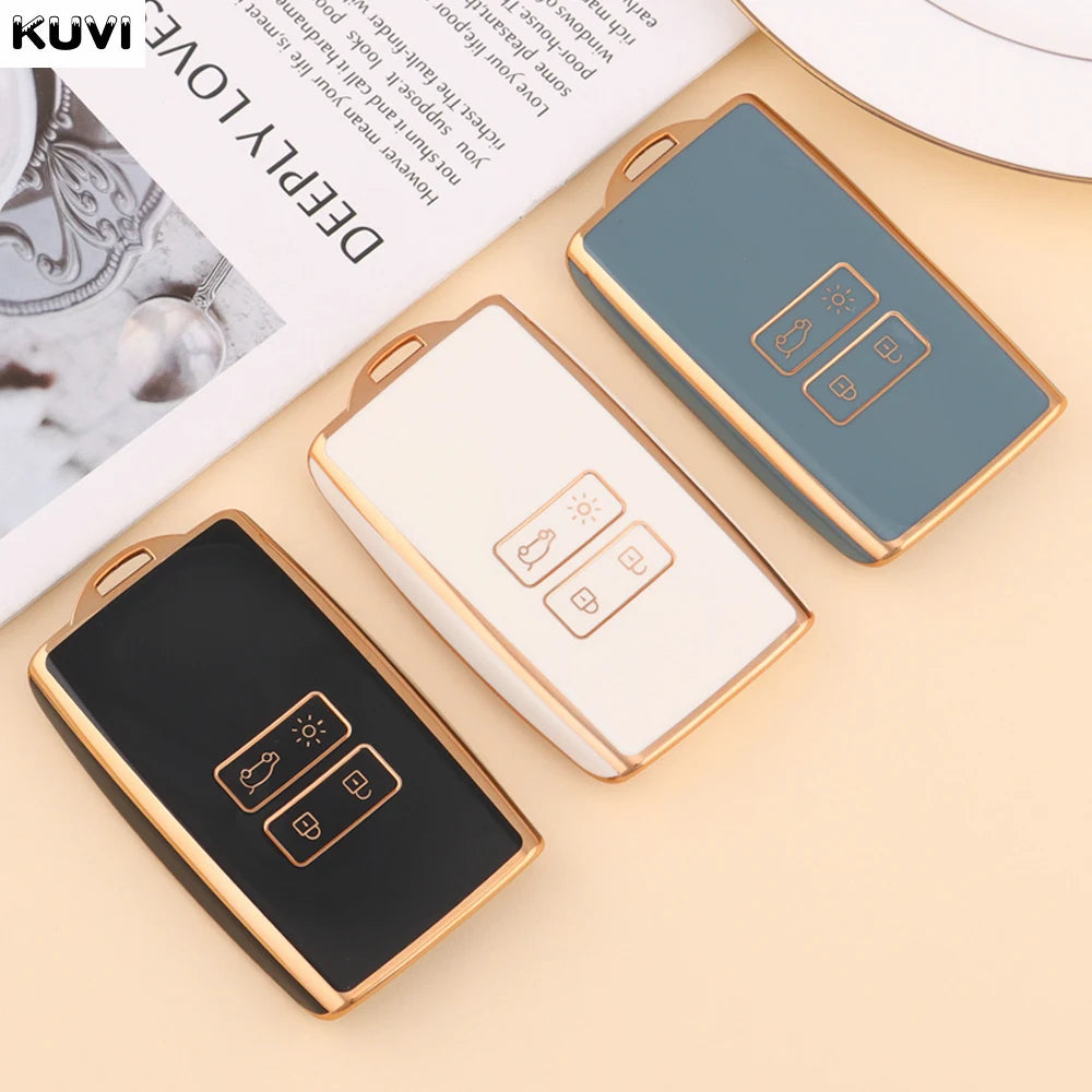 HOT TPU Car Key Cover Case Fob For Renault Captur Megane Talisman Espace Clio Zoe Koleos Scenic 4 Arkana Dacia Sandero Card
