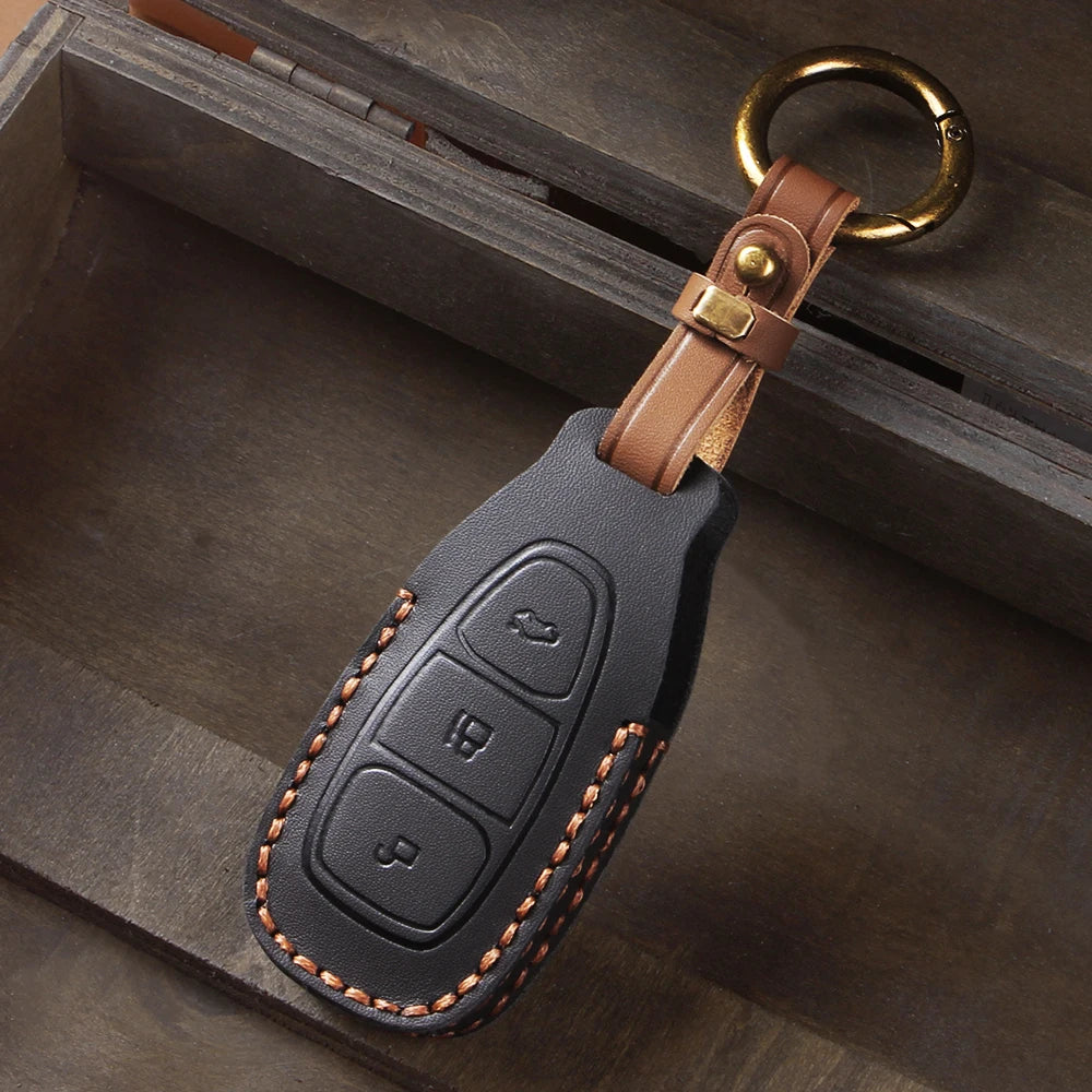 Car Key Case Cover For Ford Fiesta Focus Mondeo Ecosport Kuga Fob Remote Key Case Protector Accessories Holder Shell Keychain