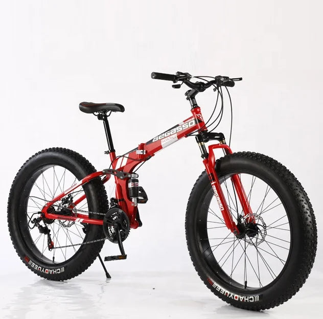 Folding Fat Tire Tyre Mountain Bike Tires 26x4.0 Bicycle Mtb Cycle With Gears for Adult