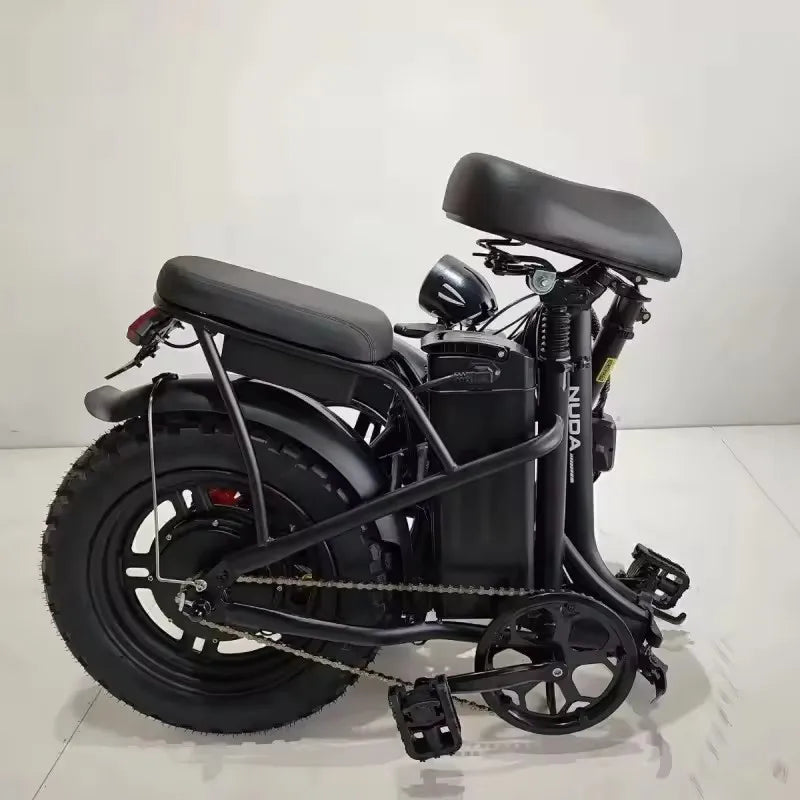 30AH long-range electric bicycle, 800W-48V motor, 16-inch high carbon steel frame, foldable adult mobility E-Bike