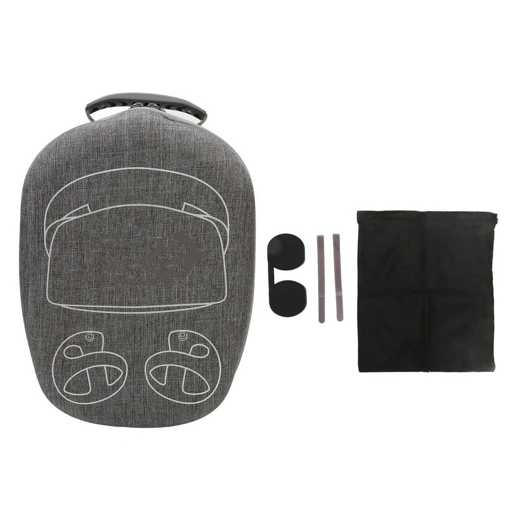 Portable VR Headset Travel Case EVA Gray Anti Fall Portable VR Carrying Case for PS VR2 Headset with Lens Protector Cover Case