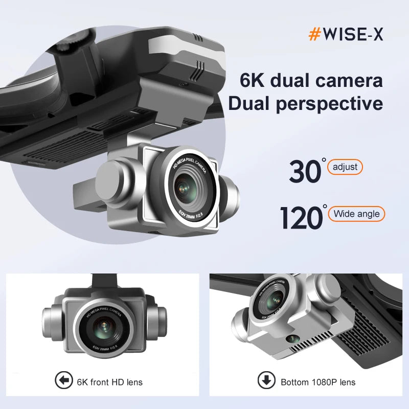 4DRC V14 Drone 4K HD Dual Camera 6K WIFI FPV Height Hold Dron RC Helicopter Professional Mini Quadcopter Foldable Four-Axis toy