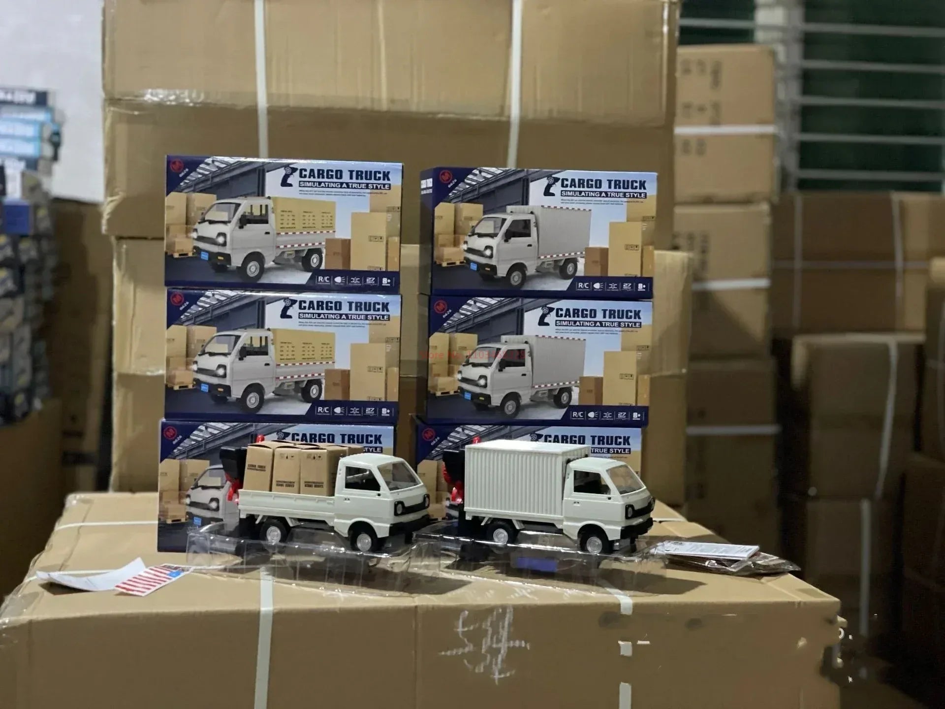 1:16 Wpl D12 Remote Control Electric Toys Rc Car Wuling Hongguang Simulation Drift Climbing Truck Led Light Cargo For Kids Gift