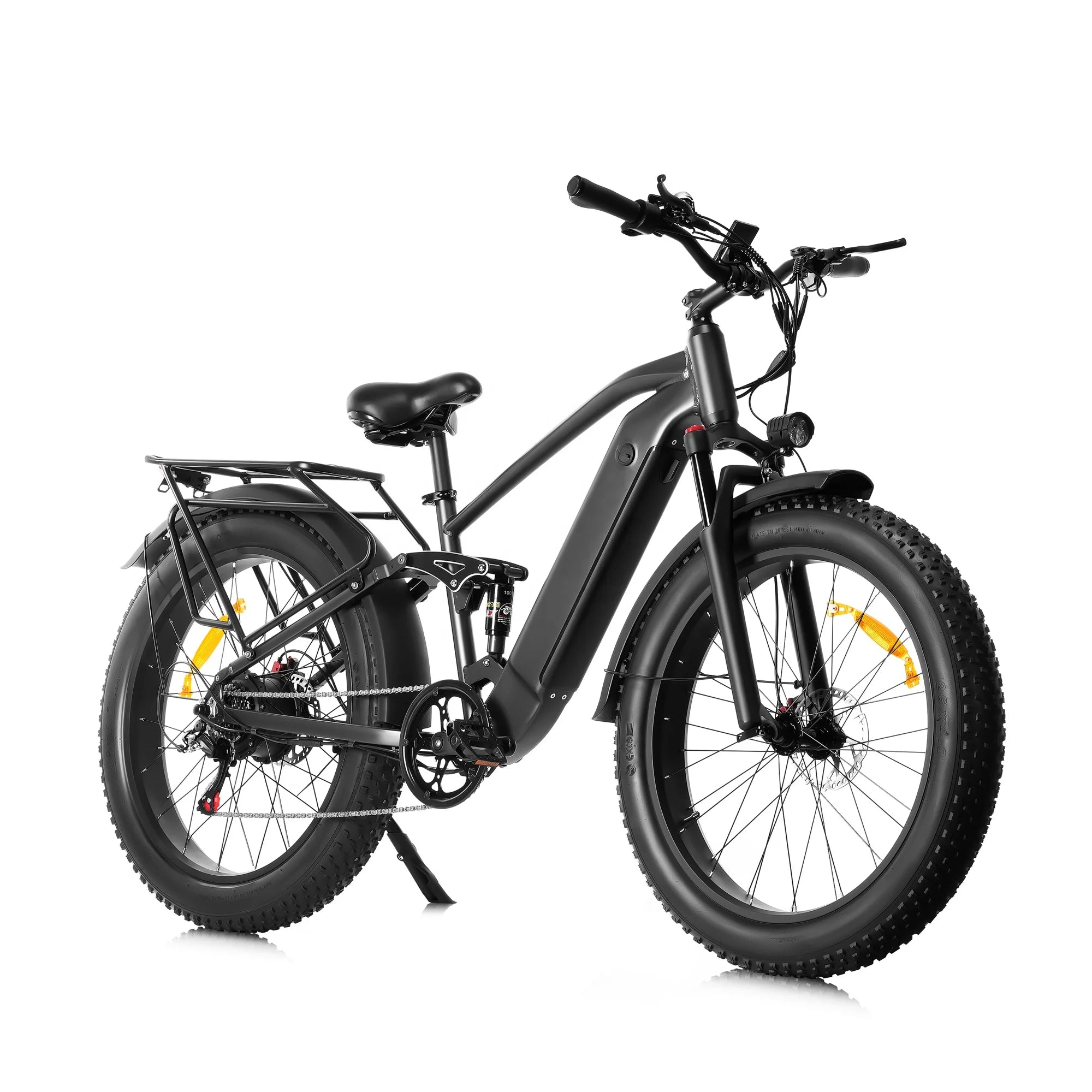 All Terrain 26-Inch Wheel Size Electric Hybrid Bike Steel Frame 1000W E-Bicycle Shimano Lithium Fat Tire Mountain Bike