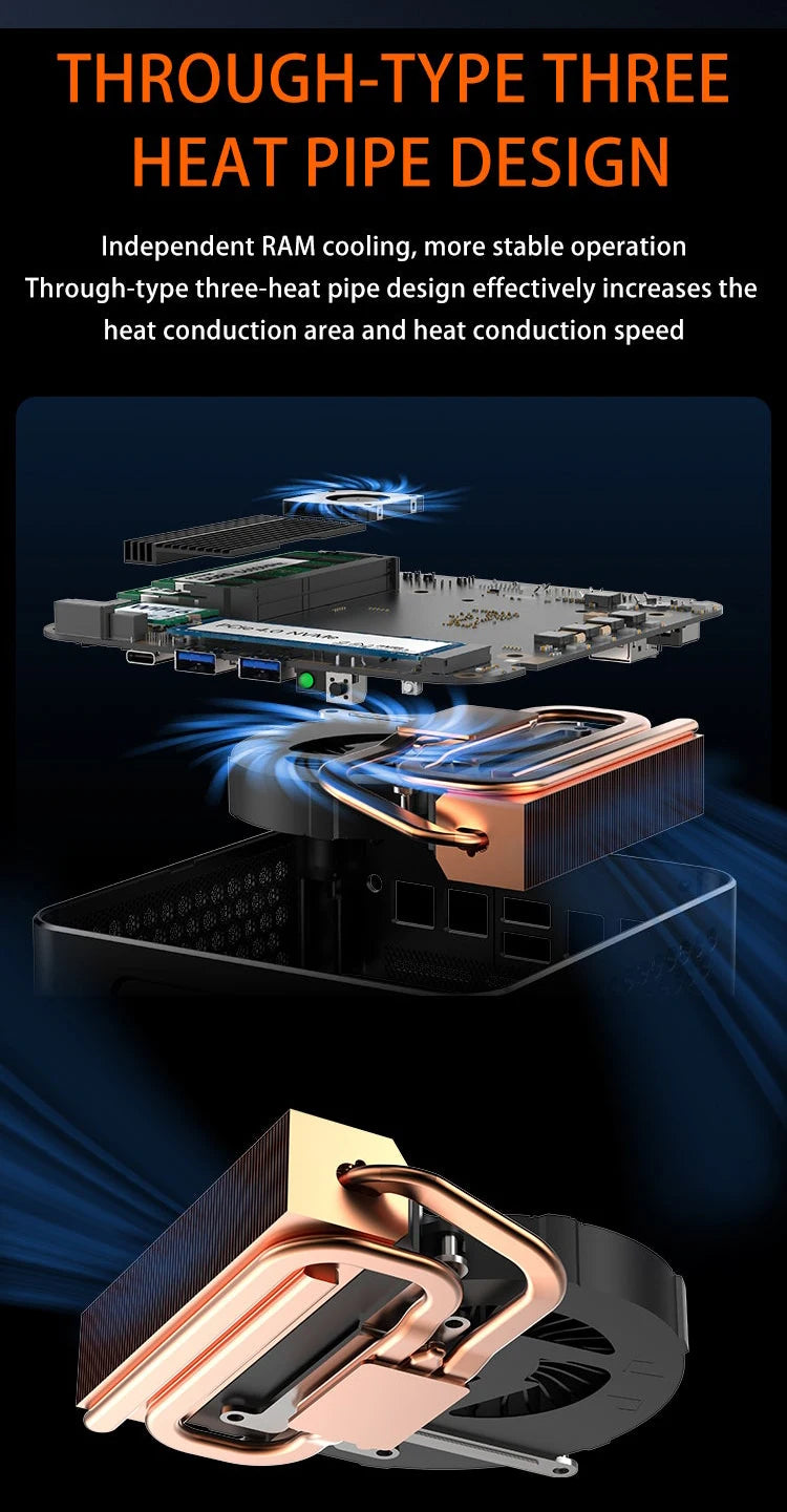 MOREFINE Mini Pc Gamer CPU Ryzen 9 8945HS AMD R7 8845HS R7-8745HS R5-8645HS 2.5G LAN Windows11PRO Desktop Computador Gaming PC