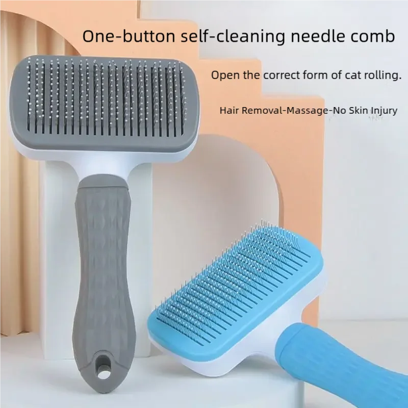 Pet Dog Hair Brush Cat Comb Pet Hair Remover Brush for Dogs Cats Puppy Kitten Grooming Tools Pet Supplies Dog Cat Grooming Brush