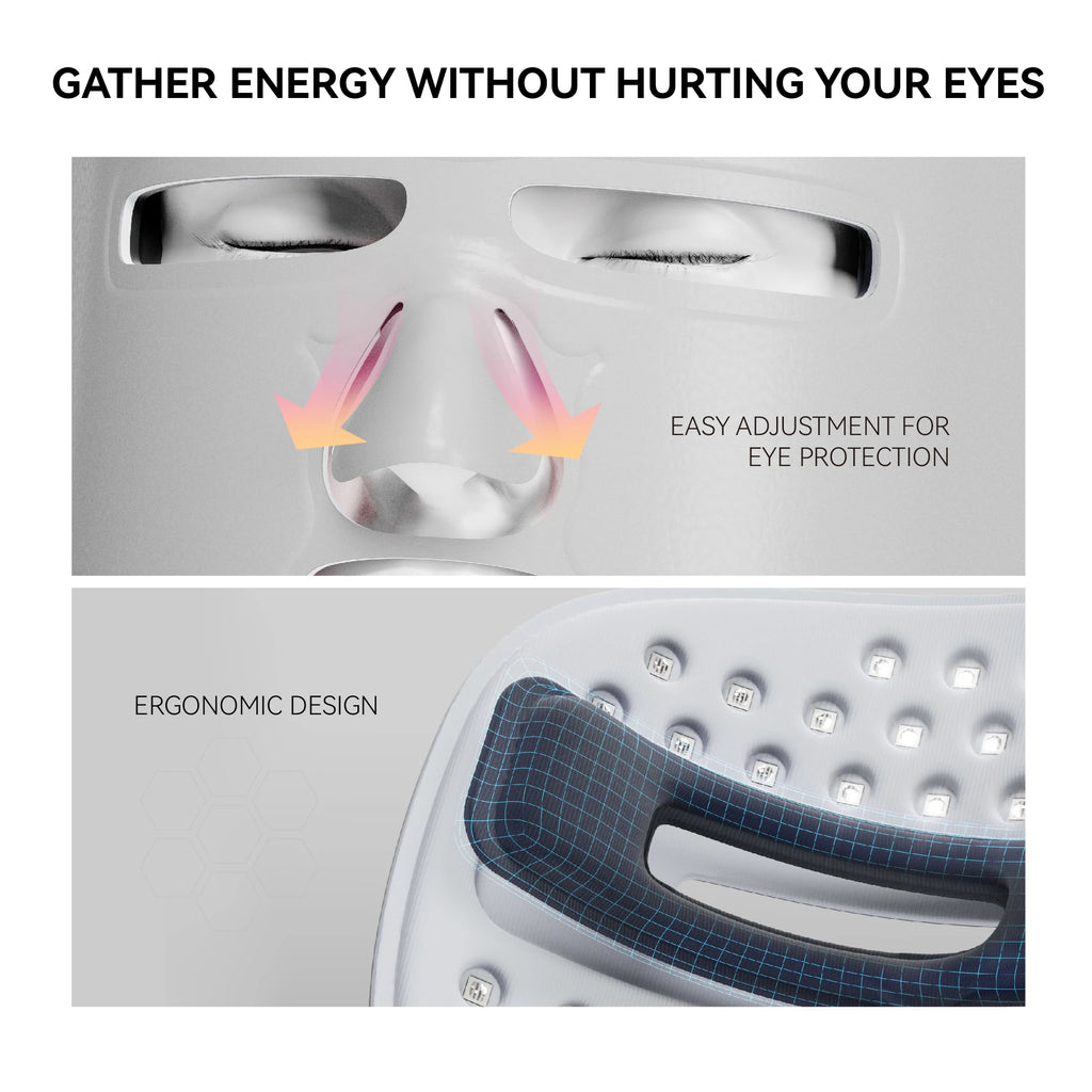 Hello face Near-infrared LED Light Therapy Face Mask 510K M500 with 3000mAh Battery Portable Lightweight Skin-Friendly Mask
