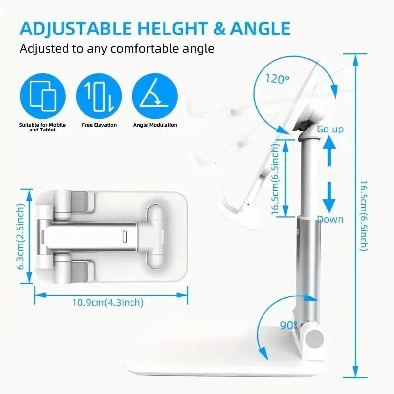 Desk Mobile Phone Holder Foldable Stand Adjustable Desktop Tablet Holder Universal Table Cell Phone Stand For iPhone iPad Xiaomi