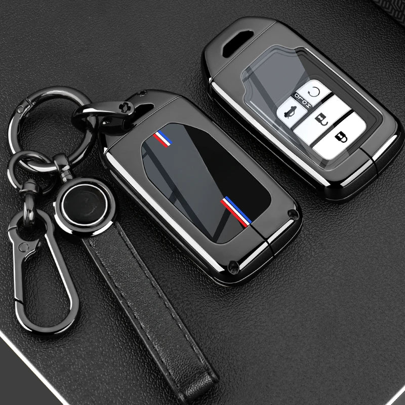 Car Key Fob Pocket Cover Case For Honda Civic CR-V HR-V Accord Jade Crider Odyssey 2015- 2018 Remote Protector Accessories