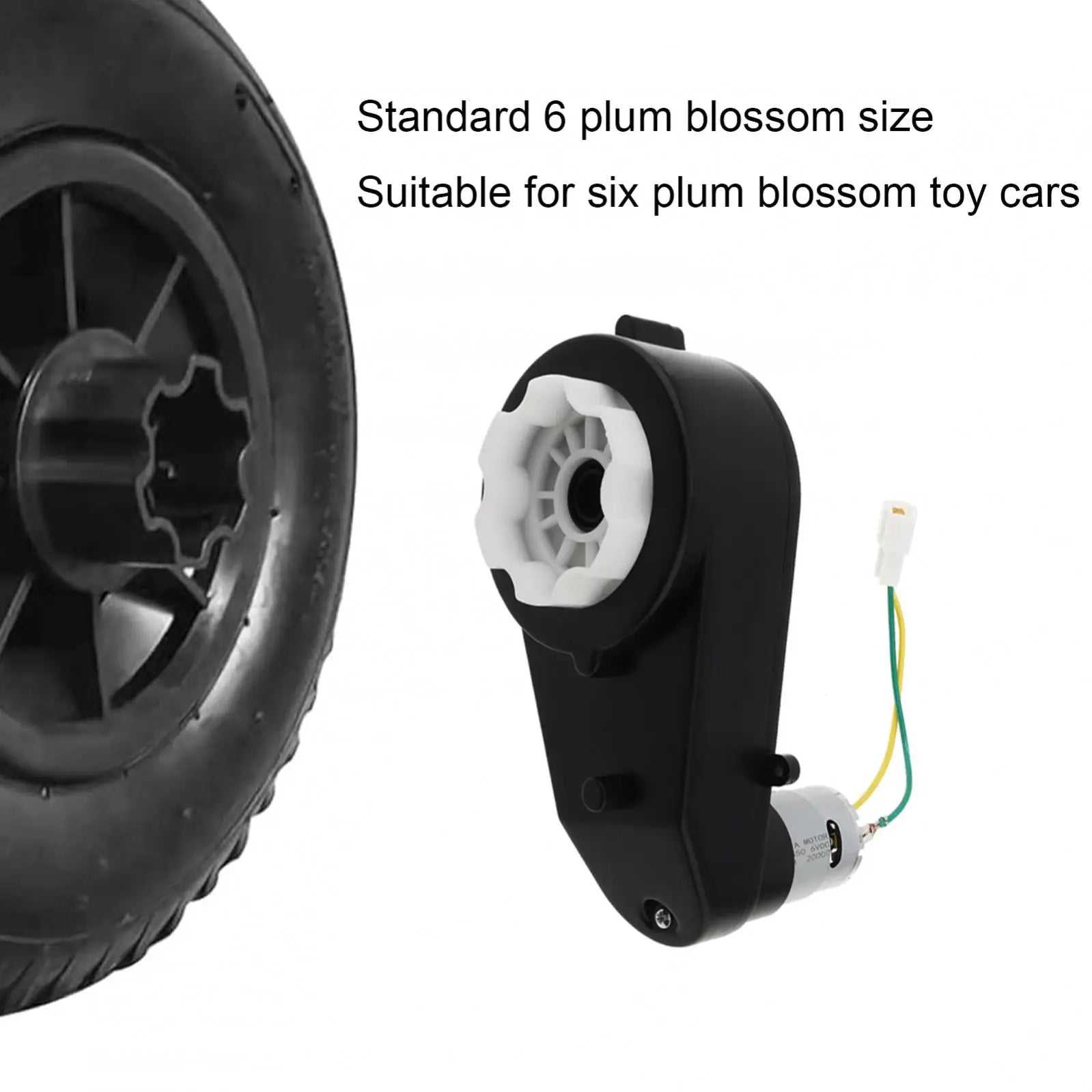 2pcs RS555 Kids Ride On Toys Car Motor Gearbox 24V 18000-40000RPM Car Wheels Gearbox High Speed DC Motor for Remote Control Car