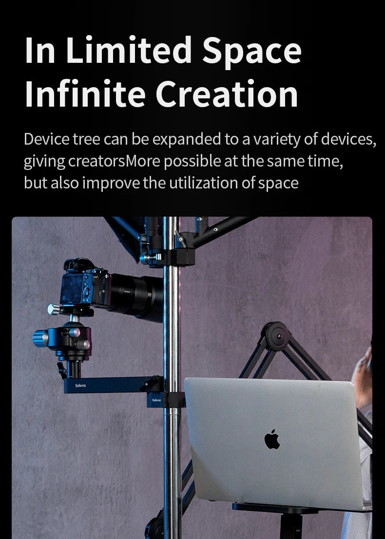 Selens Newest Multifunctional Adjustable Video Equipment Stand Build Exclusive Space Photo Studio Kits Photography Accessories