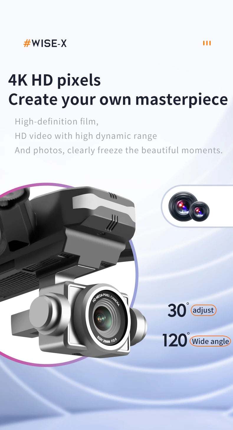 V14 Drone 4k Profession HD Wide Angle Camera 1080P WiFi Fpv Drone Dual Camera Height Keep Drones Camera Helicopter Toys
