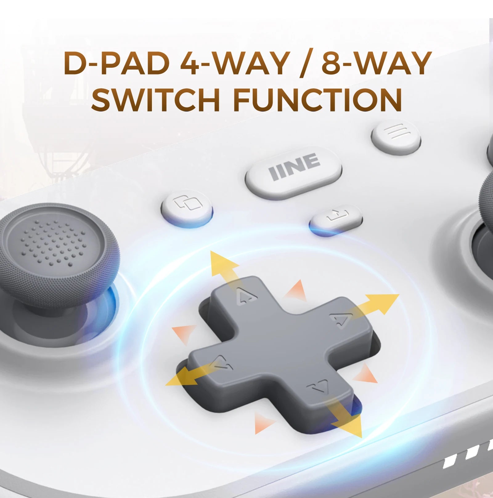 IINE PC/iOS/Android/Phone/Switch Wireless Controller , Hall Effect Triggers & Hall Effect Joysticks & 1000Hz Polling Rate