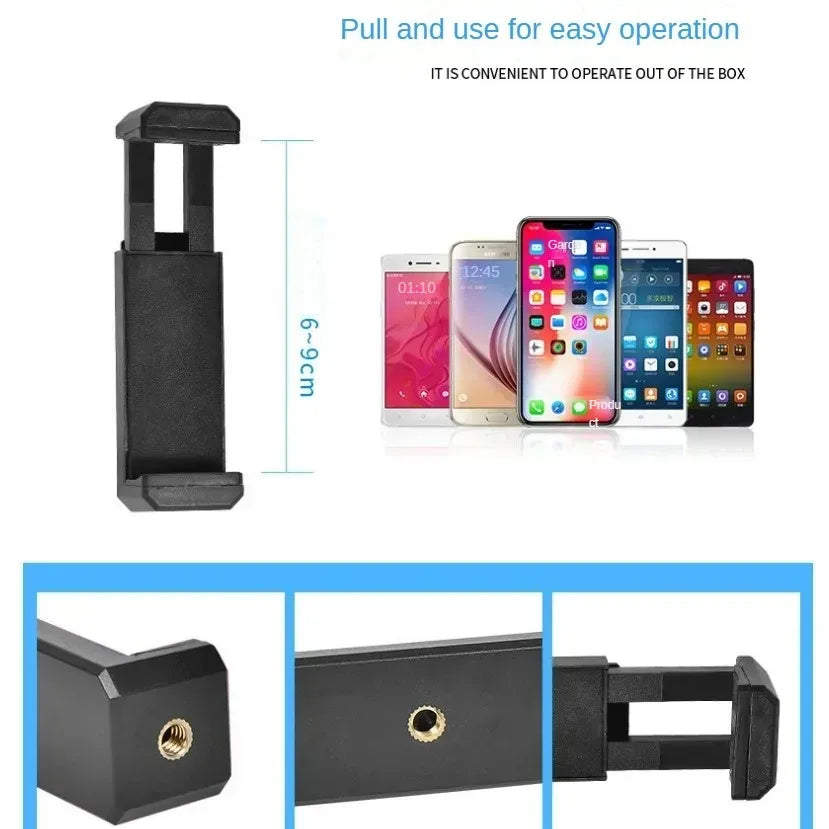 Desktop live fill light multi-functional beauty photography selfie food makeup telescopic tilt camera phone stand