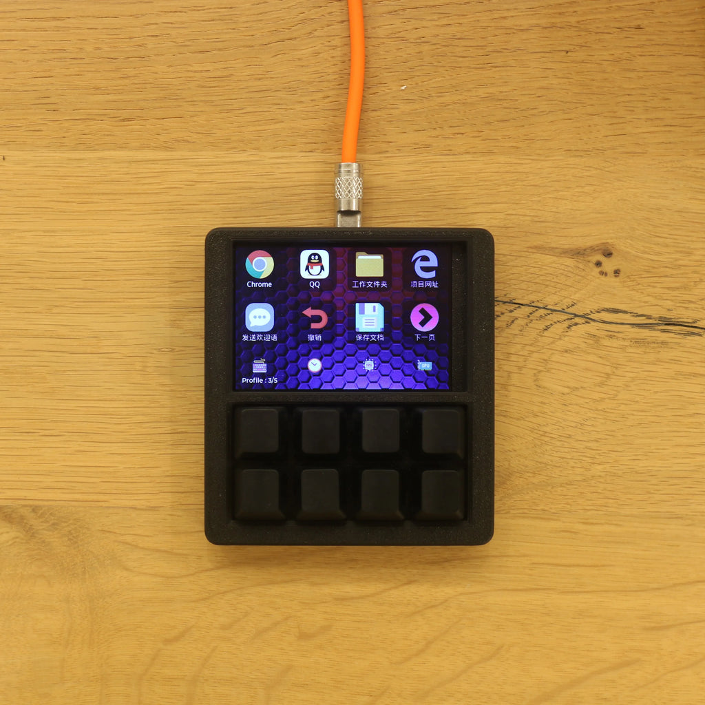2025Designer Shortcut Keyboard Programmable With Screen RGB Streamdeck Desktop Smart Console USB Sub-Screen Tablet Laptop Office
