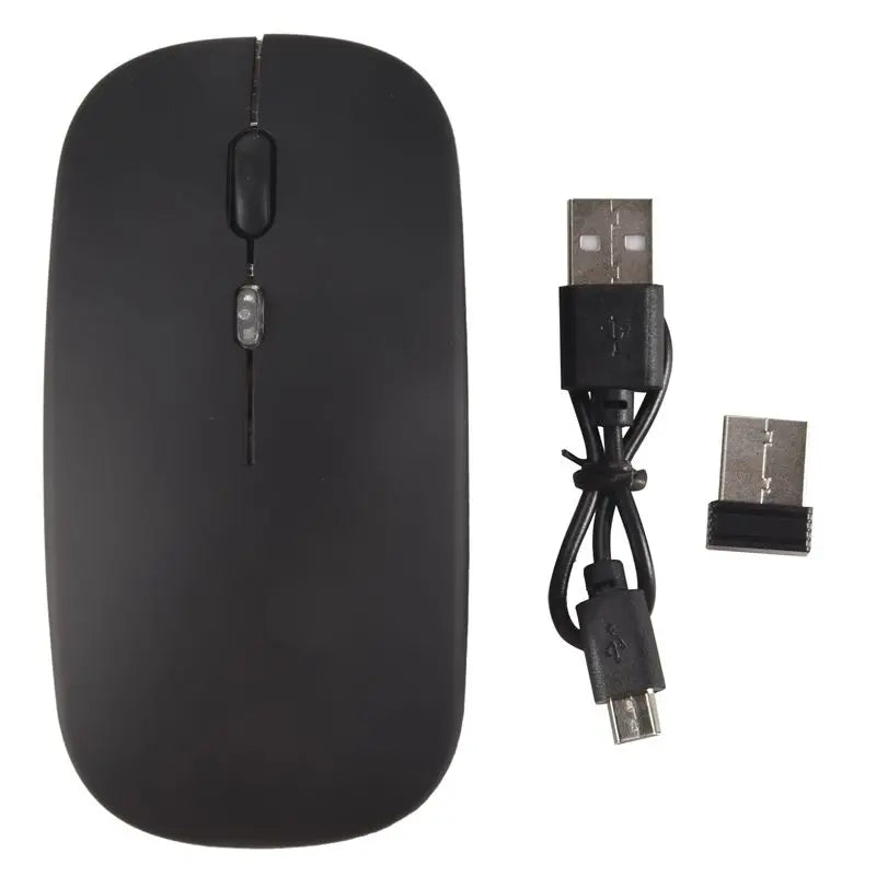 Hot Trend-Wireless Mouse Bluetooth 5.1 Rechargeable LED Silent Mouse USB Optical Ergonomic Gaming 2.4G Wireless Backlite