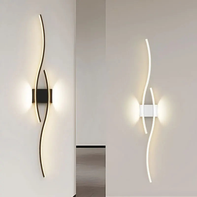 Long Strip LED Wall Lamps for Bedroom Living Room Indoor LED Wall Lights Wall Sconce for Corridor Aisle AC85-265V Interior Lamp
