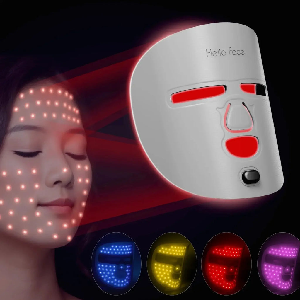 Hello face Near-infrared LED Light Therapy Face Mask 510K M500 with 3000mAh Battery Portable Lightweight Skin-Friendly Mask