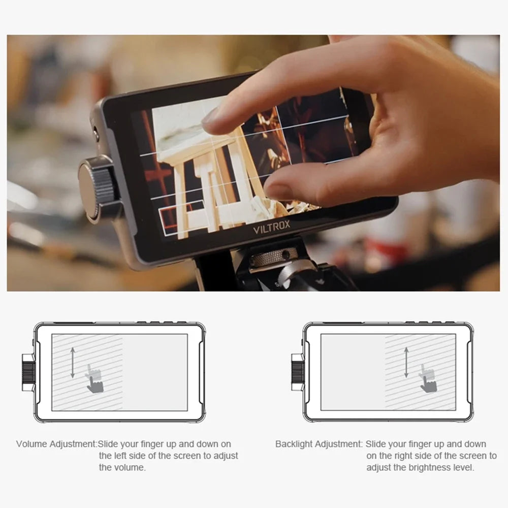 VILTROX DC 550 5.5 Inch 1920x1080 4K  Touch Screen HDMI Profissional Camera Studio Monitor 3D LUT Director Monitor