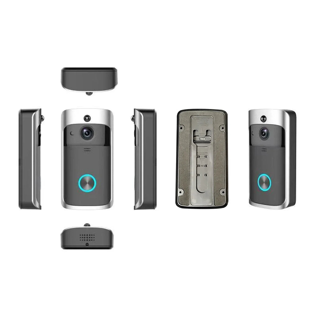 V5 Wireless Video Doorbell with Night Vision 720P HD Wide Angle Camera and PIR Motion Detection for Home Security