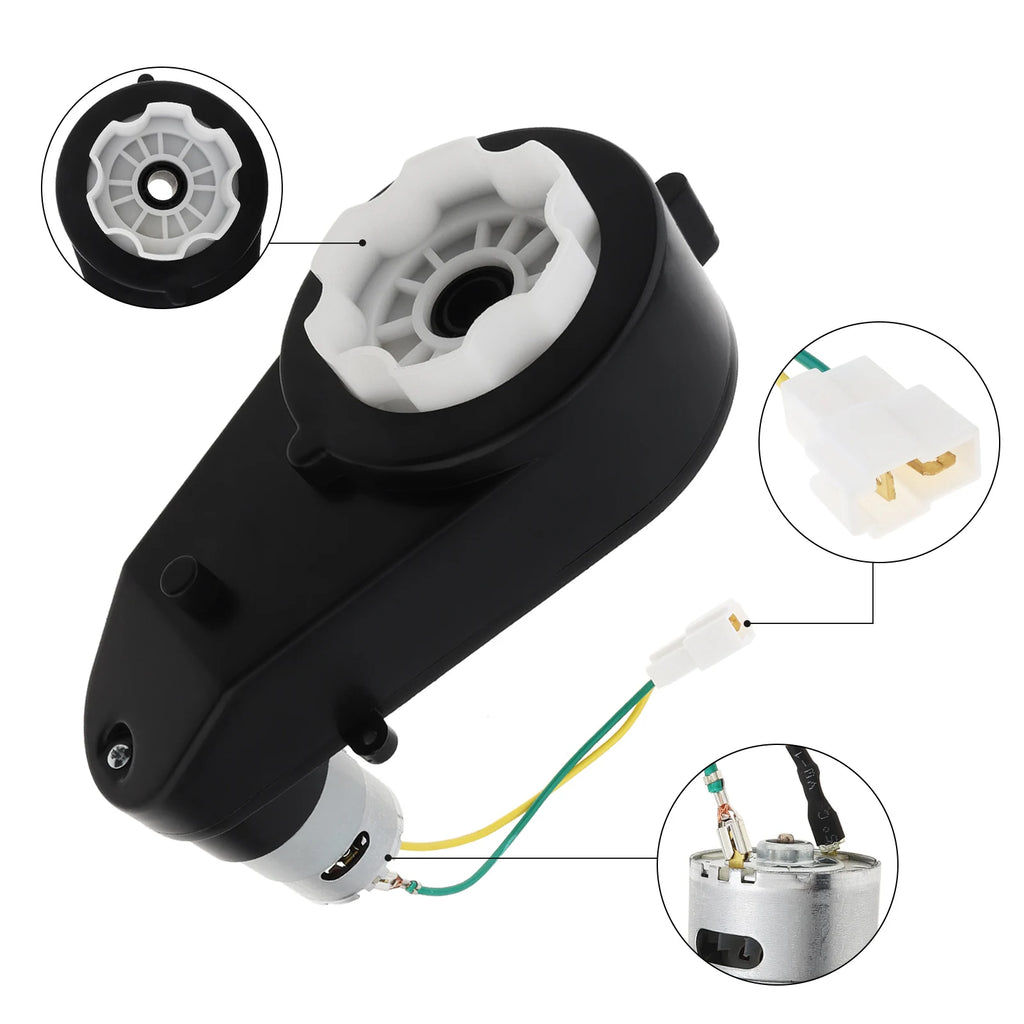 RS555 DC Motor Gearbox 24V Kids Toy Car Wheels Electric Motor High Speed Brushed Motor for Remote Control Toy Car