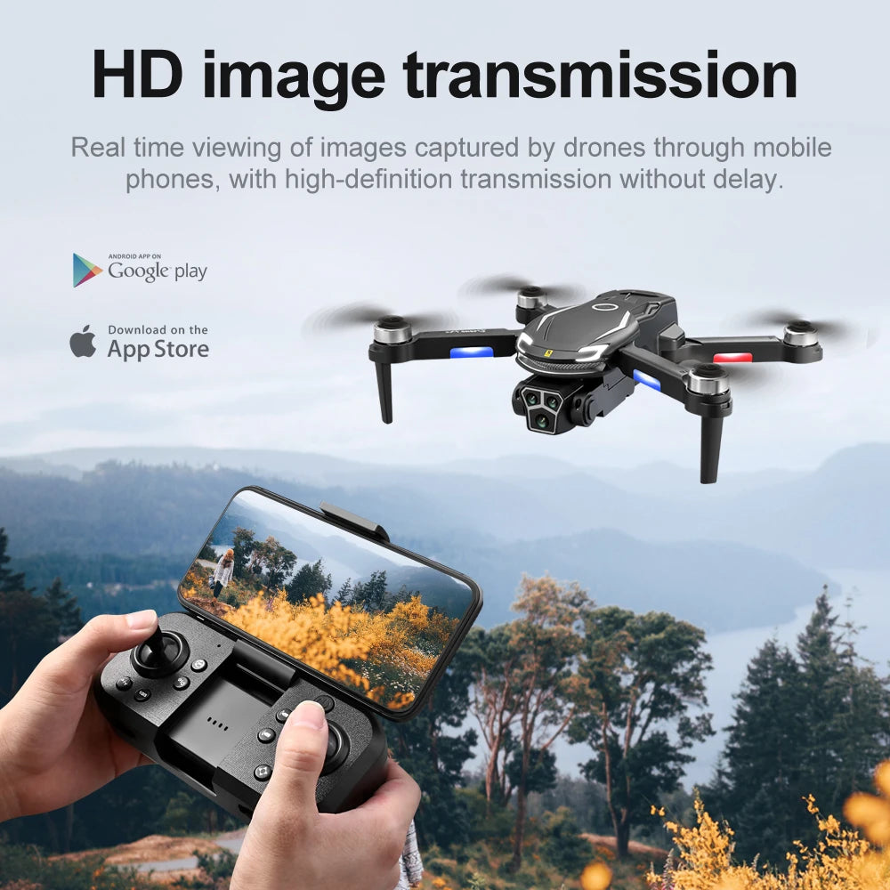 Original V888 4K Drone Three Camera HD Aerial Photography WIFI 5G Optical Localization Four-way Obstacle Avoidance New Dron